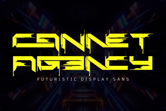 Cannet Agency: A Cyberpunk Display Font for Bold Designs