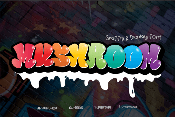 Discover the Charm of the Mushroom Display Font
