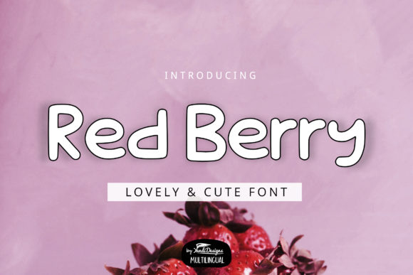 Discover the Charm of the Red Berry Display Font