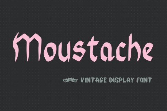 Discovering the Vintage Charm of Moustache Typeface