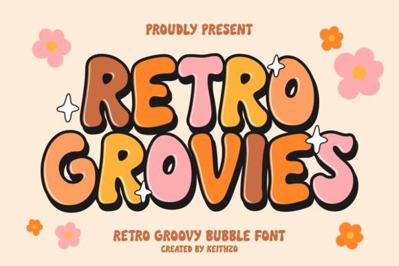 Retro Grovies: Your Playfully Nostalgic Display Font