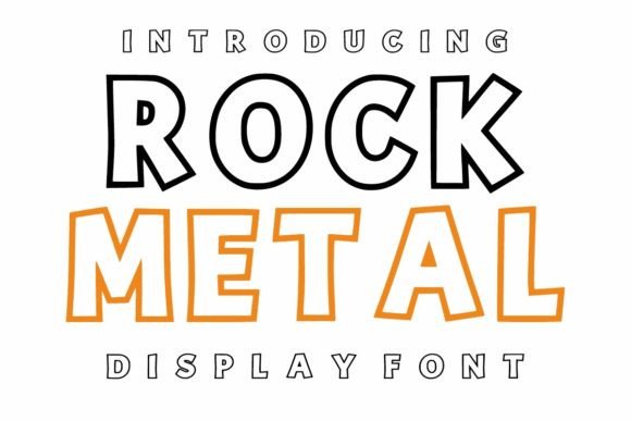 Rock Metal: The Friendly Display Font for Relaxed Designs